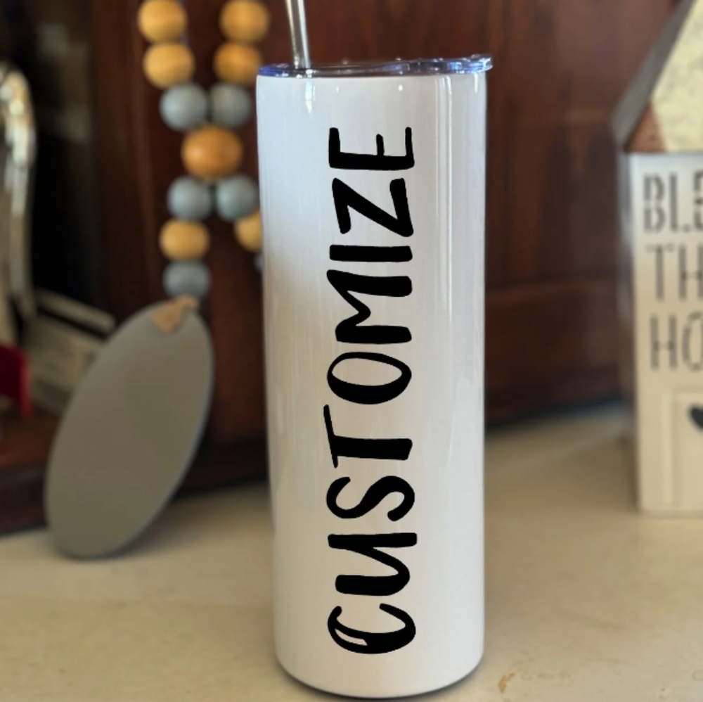 20oz Custom Photo Tumbler NIB Photos, Logos, Names Or Web  Images